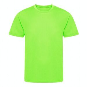 Awdis Childrens/Kids Cool Recycled T-Shirt / Electric Green